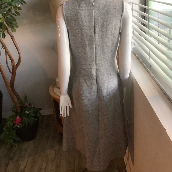 J Crew Heather Gray Heavyweight Jersey Knit Sleeveless Dress - Picture 4 of 5
